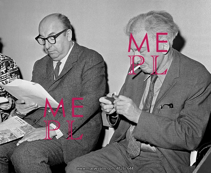: Pablo Neruda and Ilya Erenburg, 1965 : Pablo Neruda and Ilya Erenburg, 1965