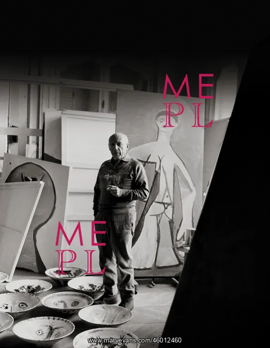 : Pablo Picasso in his villa : Pablo Picasso in his villa