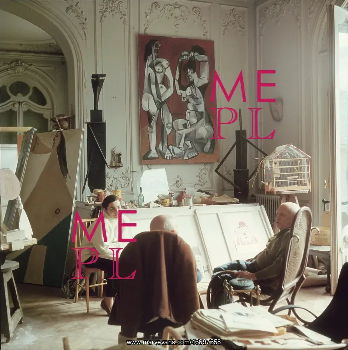 : Pablo Picasso wit Jacqueline Roque : Pablo Picasso wit Jacqueline Roque