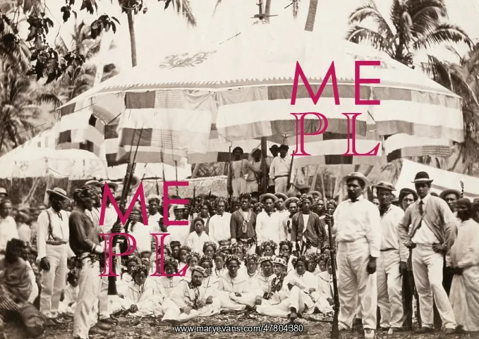 : Pacific Islands, Oceania: group at a celebration : Pacific Islands, Oceania: group at a celebration