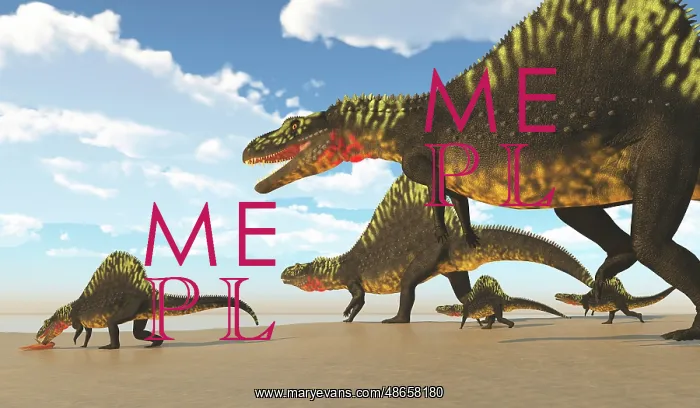 : A pack of Arizonasaurus dinosaurs come to a lake : A pack of Arizonasaurus dinosaurs come to a lake
