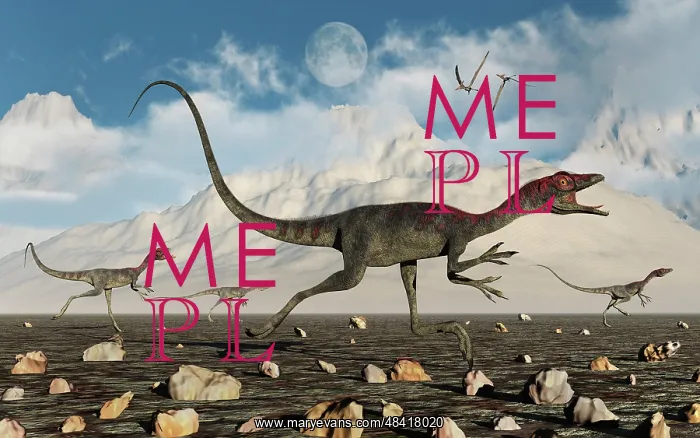 : A pack of carnivorous Compsognathus dinosaurs during ? : A pack of carnivorous Compsognathus dinosaurs during ?