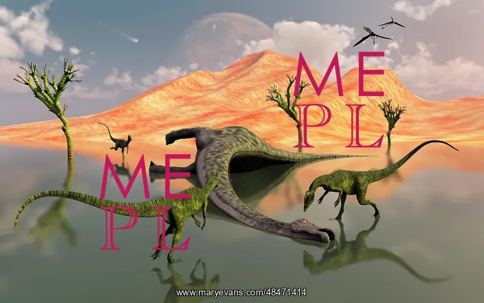 : A pack of carnivorous Dilophosaurus discover a dead sauropod : A pack of carnivorous Dilophosaurus discover a dead sauropod