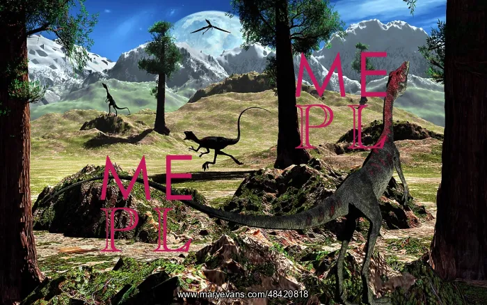 : A pack of Compsognathus dinosaurs searching for their next ? : A pack of Compsognathus dinosaurs searching for their next ?