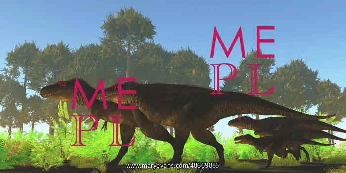 : A pack of Tyrannotitan dinosaurs hunting for prey : A pack of Tyrannotitan dinosaurs hunting for prey