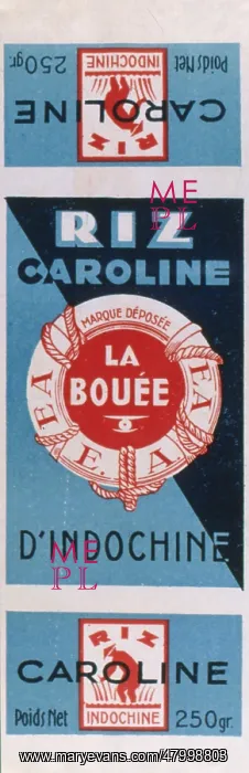 : Packaging for Riz Caroline from Indochina : Packaging for Riz Caroline from Indochina