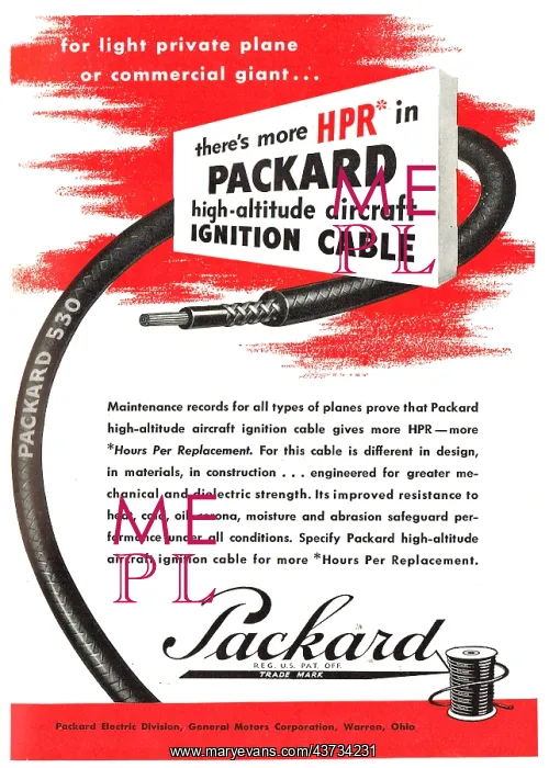: Packard Ignition Cables : Packard Ignition Cables