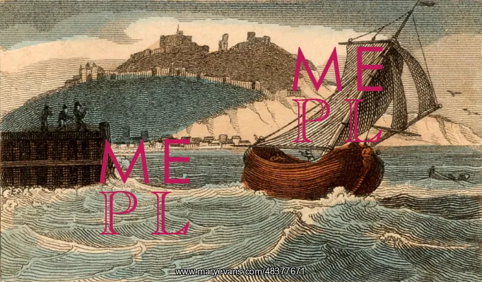 : Packet boat leaving Dover, Kent, England, for : Packet boat leaving Dover, Kent, England, for
