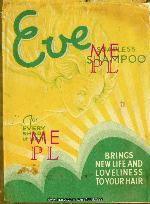: Packet design, Eve Soapless Shampoo : Packet design, Eve Soapless Shampoo