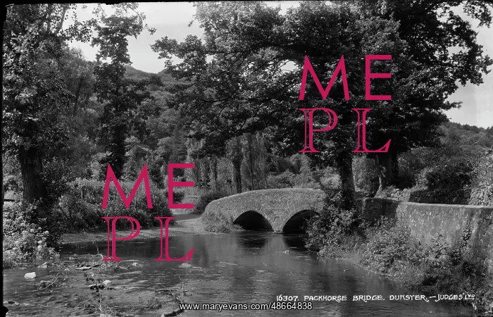 : Packhorse Bridge in Dunster : Packhorse Bridge in Dunster