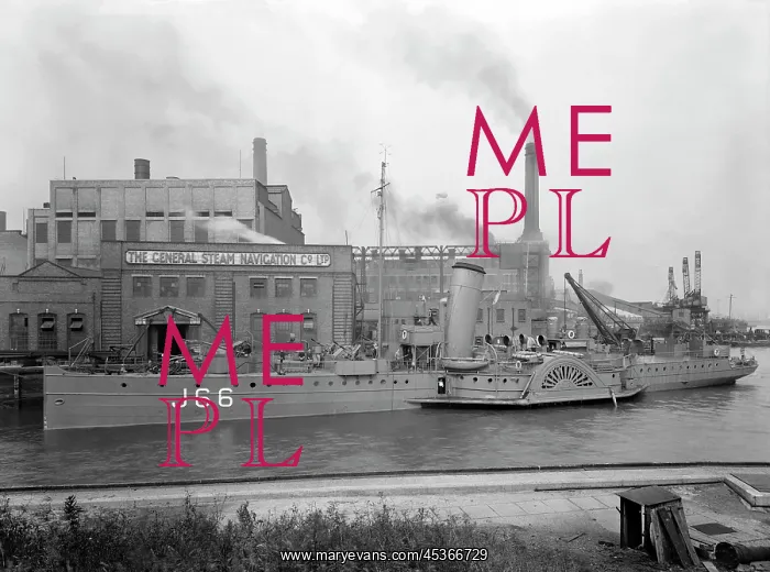 : Paddle steamer under arms : Paddle steamer under arms