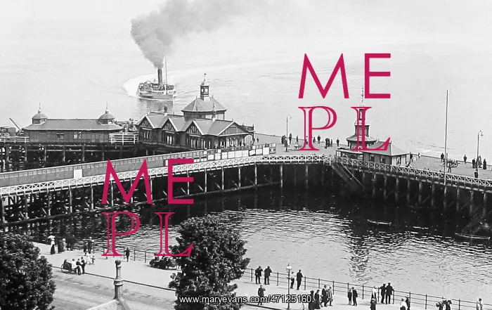  : Paddle steamer arriving at Dunoon Pier