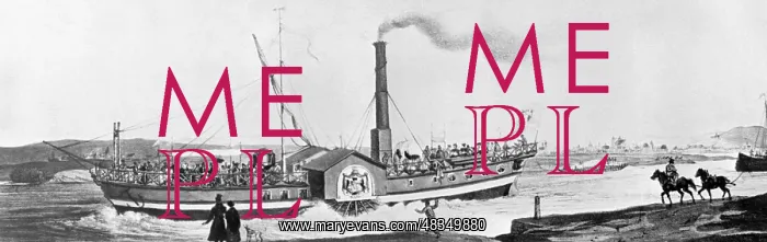 : Paddle steamer, c. 1840 : Paddle steamer, c. 1840