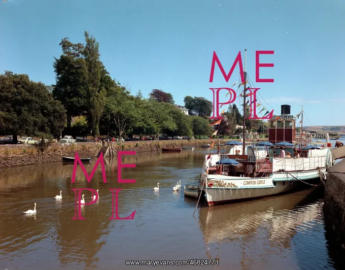 : Paddle Steamer Compton Castle, Kingsbridge : Paddle Steamer Compton Castle, Kingsbridge