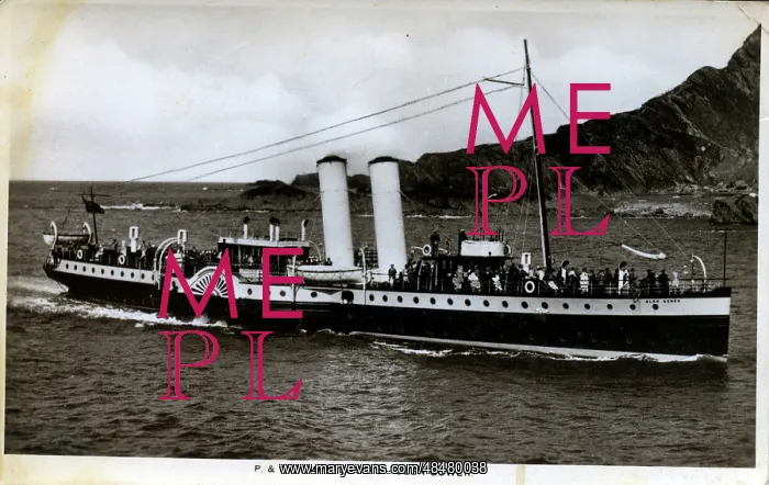 : Paddle Steamer Glen Gower : Paddle Steamer Glen Gower