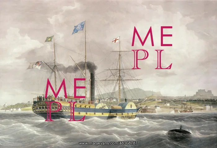 : Paddle Steamer Leith 1837 : Paddle Steamer Leith 1837