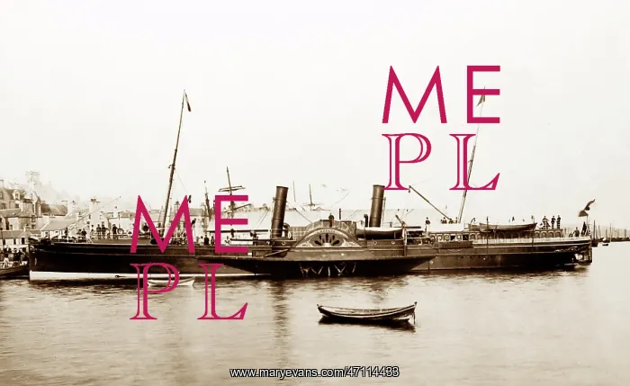 : Paddle steamer in Lerwick, Shetland, Scotland : Paddle steamer in Lerwick, Shetland, Scotland