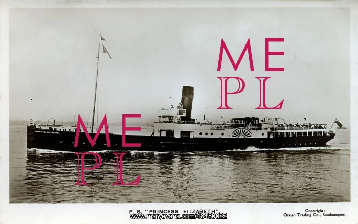 : Paddle Steamer Princess Elizabeth : Paddle Steamer Princess Elizabeth