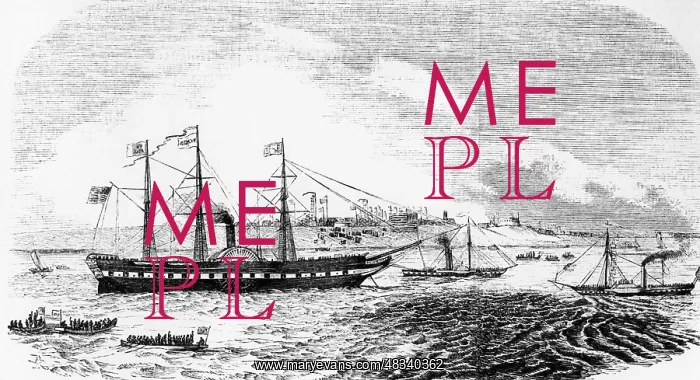: The paddle steamer Washington, 1847 : The paddle steamer Washington, 1847