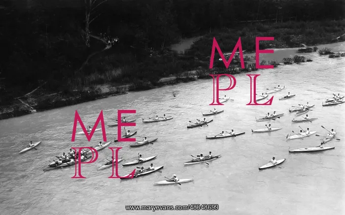 : Paddling on the Isar, 1927 : Paddling on the Isar, 1927