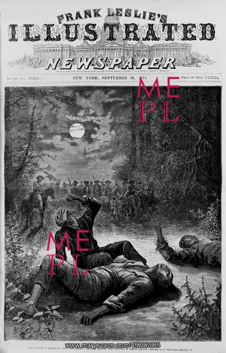 : Front page of 1874 newspaper declaring a ? : Front page of 1874 newspaper declaring a ?