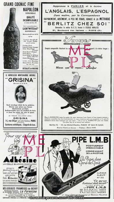 : Page of advertisements in a magazine : Page of advertisements in a magazine