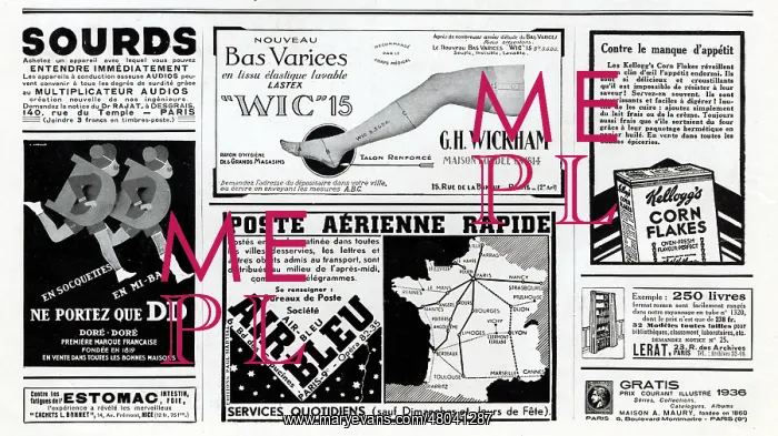 : Page of advertisements in a magazine : Page of advertisements in a magazine