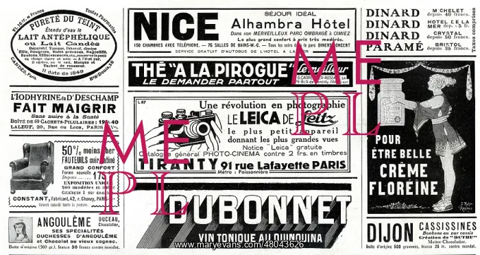 : Page of advertisements in a magazine : Page of advertisements in a magazine