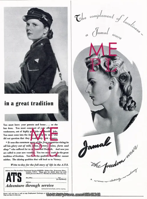 : Page of adverts for women 1941 : Page of adverts for women 1941