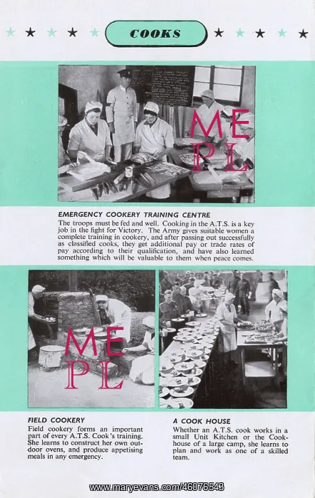 : Page in an ATS recruitment leaflet, WW2 : Page in an ATS recruitment leaflet, WW2
