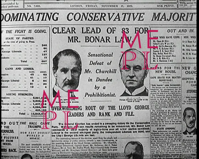 : Front Page of a British Newspaper With the : Front Page of a British Newspaper With the