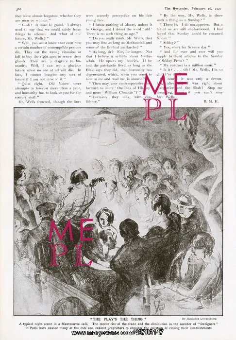 : Page from The Bystander: Margaret Lowengrund : Page from The Bystander: Margaret Lowengrund