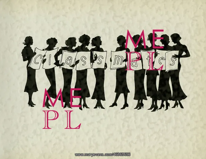 : Page design, classmates, School Silhouettes : Page design, classmates, School Silhouettes