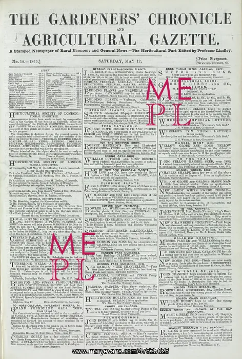 : Front page of The Gardeners Chronicle : Front page of The Gardeners Chronicle
