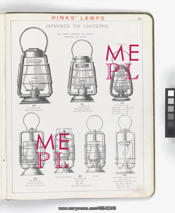  : Page from Hinks Lamps catalogue