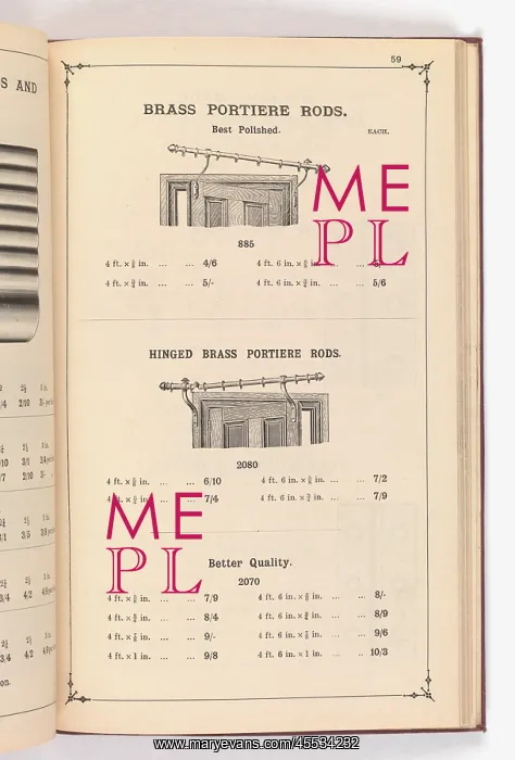 : Page from Illustrated Catalogue of Machine-Made and Cast Ca : Page from Illustrated Catalogue of Machine-Made and Cast Ca