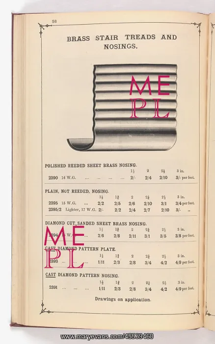 : Page from Illustrated Catalogue of Machine-Made and Cast Ca : Page from Illustrated Catalogue of Machine-Made and Cast Ca