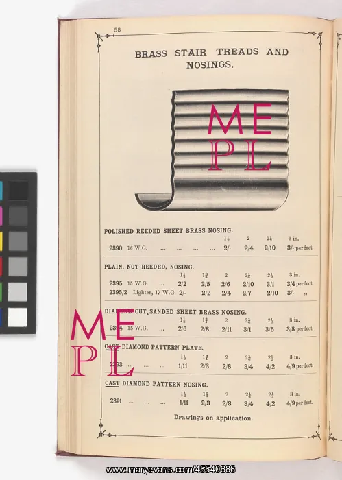 : Page from Illustrated Catalogue of Machine-Made and Cast Ca : Page from Illustrated Catalogue of Machine-Made and Cast Ca