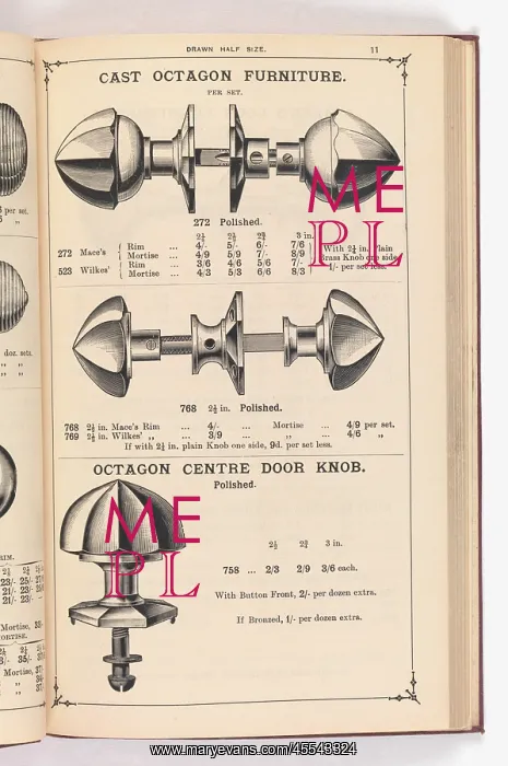  : Page from Illustrated Catalogue of Machine-Made and Cast Ca