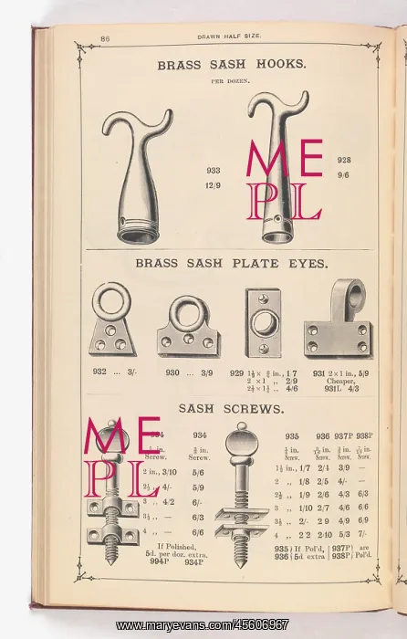  : Page from Illustrated Catalogue of Machine-Made and Cast Ca