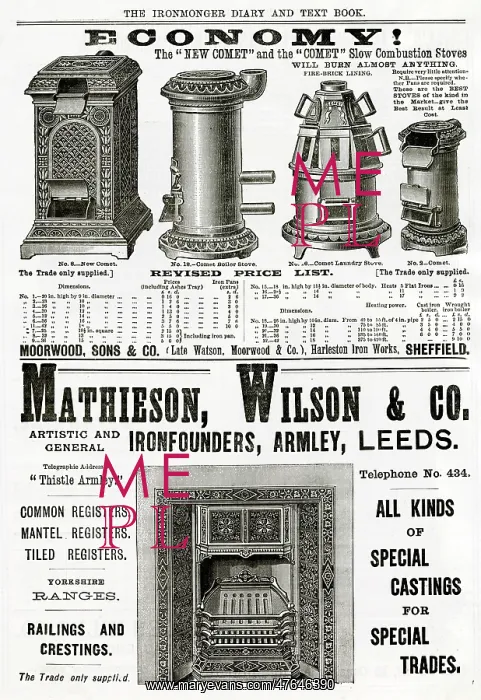 : Page from Ironmonger Diary 1889 : Page from Ironmonger Diary 1889