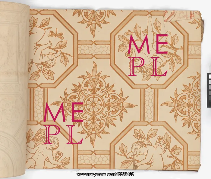 : Page from New Artistic Wall Papers : Page from New Artistic Wall Papers