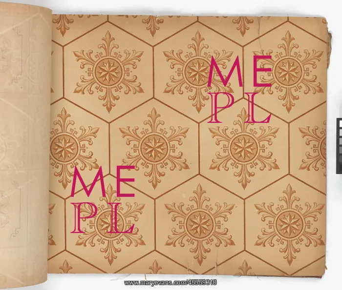 : Page from New Artistic Wall Papers : Page from New Artistic Wall Papers