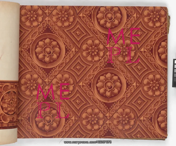 : Page from New Artistic Wall Papers : Page from New Artistic Wall Papers