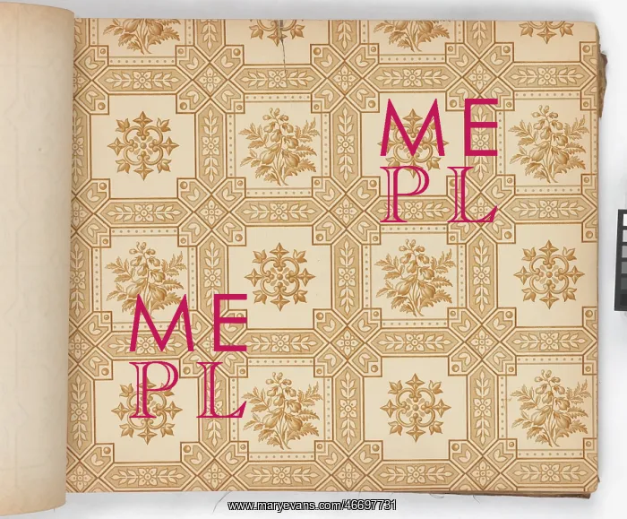 : Page from New Artistic Wall Papers : Page from New Artistic Wall Papers