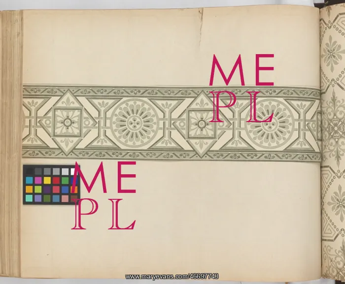 : Page from New Artistic Wall Papers : Page from New Artistic Wall Papers