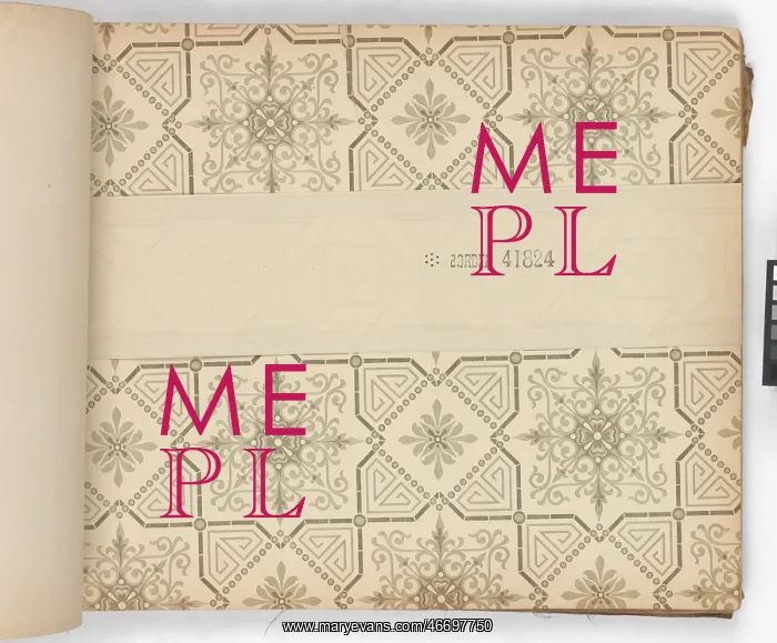 : Page from New Artistic Wall Papers : Page from New Artistic Wall Papers