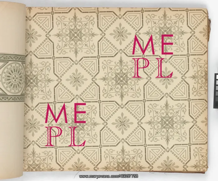 : Page from New Artistic Wall Papers : Page from New Artistic Wall Papers