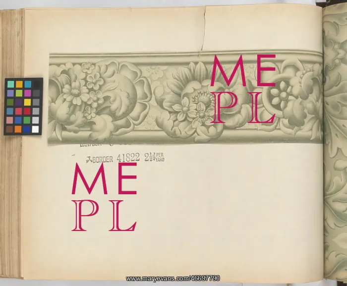 : Page from New Artistic Wall Papers : Page from New Artistic Wall Papers