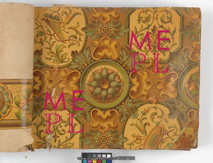: Page from New Artistic Wall Papers : Page from New Artistic Wall Papers